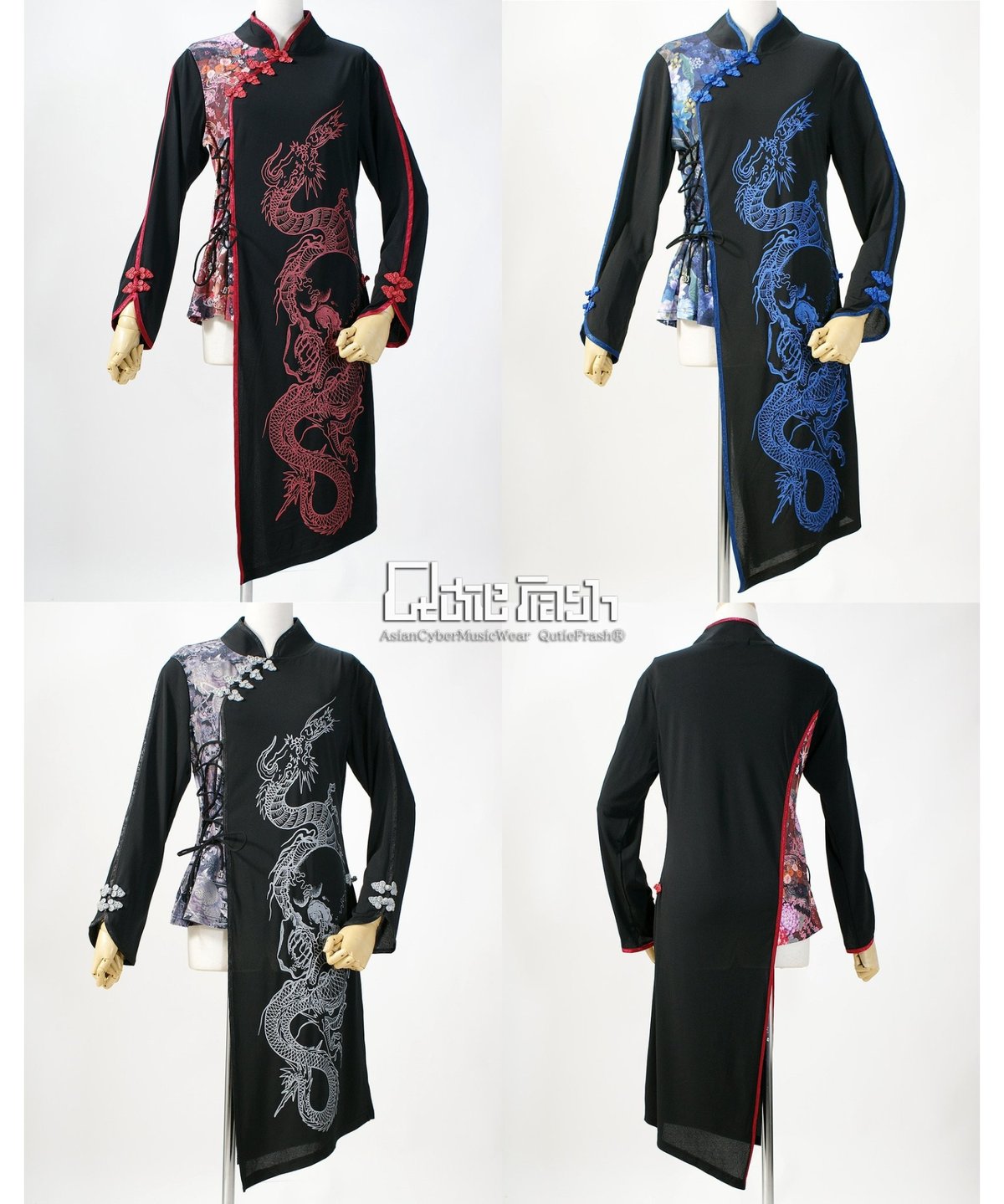 QutieFrash/キューティーフラッシュ 2003-CT 和柄チャイナカットソー