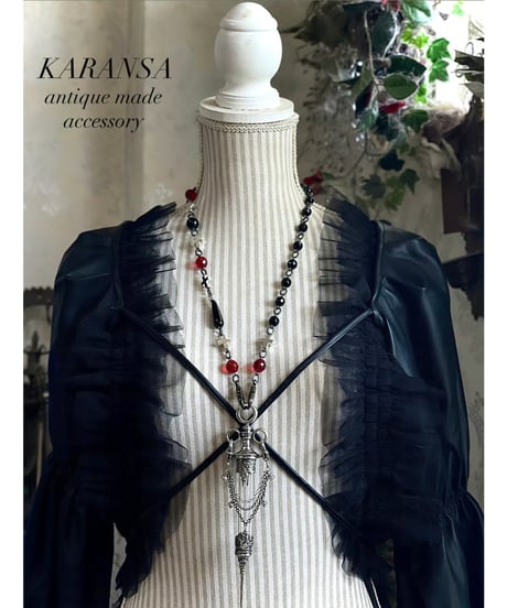 KARANSA/カランサ　KN562　ホーリーシリンジ・ルビー　ネックレス・2way