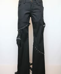 PRESENCE！/プレゼンス 508C617R　 取り外しの革ポケット付きパンツ