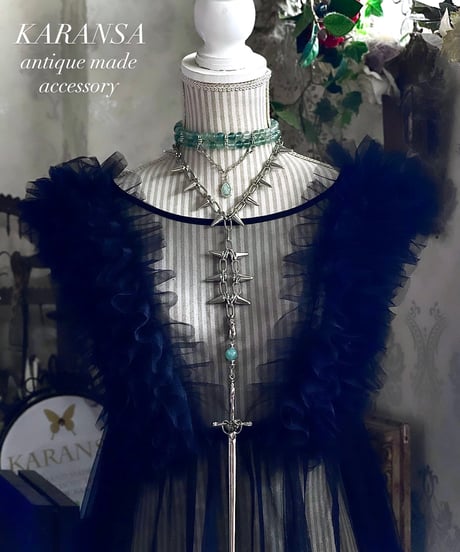 KARANSA/カランサ　KN-574 《ジハードの聖剣・フローライト》 天然石ネックレス