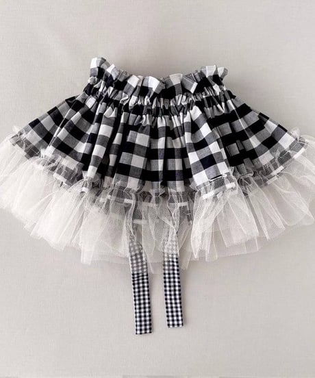 DRESS ME/ドレスミー　つけ襟 GINGHAM(BK)