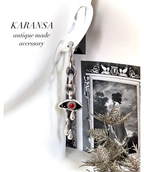 KARANSA/カランサ　KE-76《ホラー・レッドアイ》 G型イヤリング2way