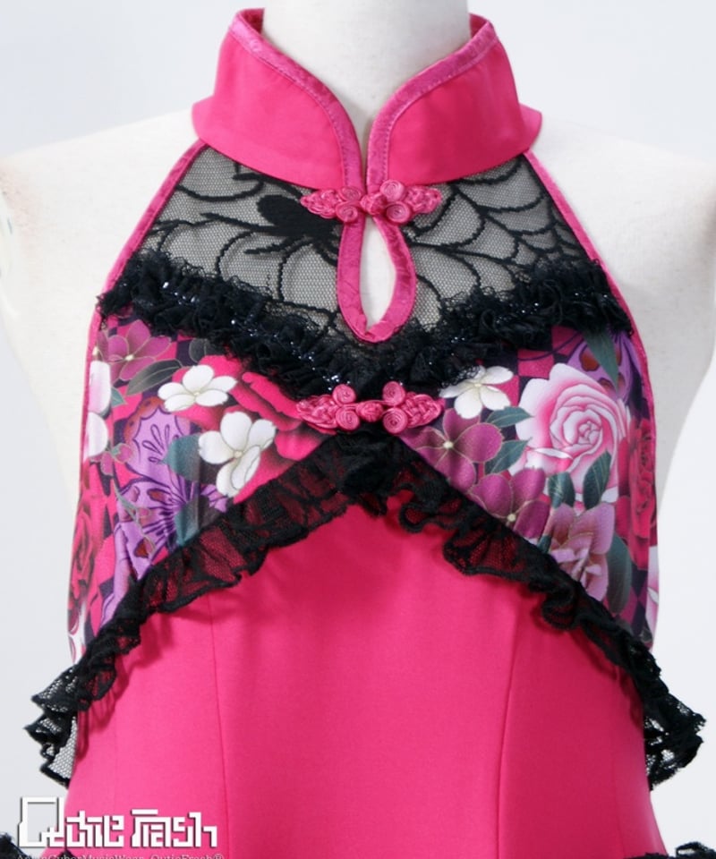 QutieFrash/キューティーフラッシュ 9858-OP 和柄ホルターワンピ | Arco