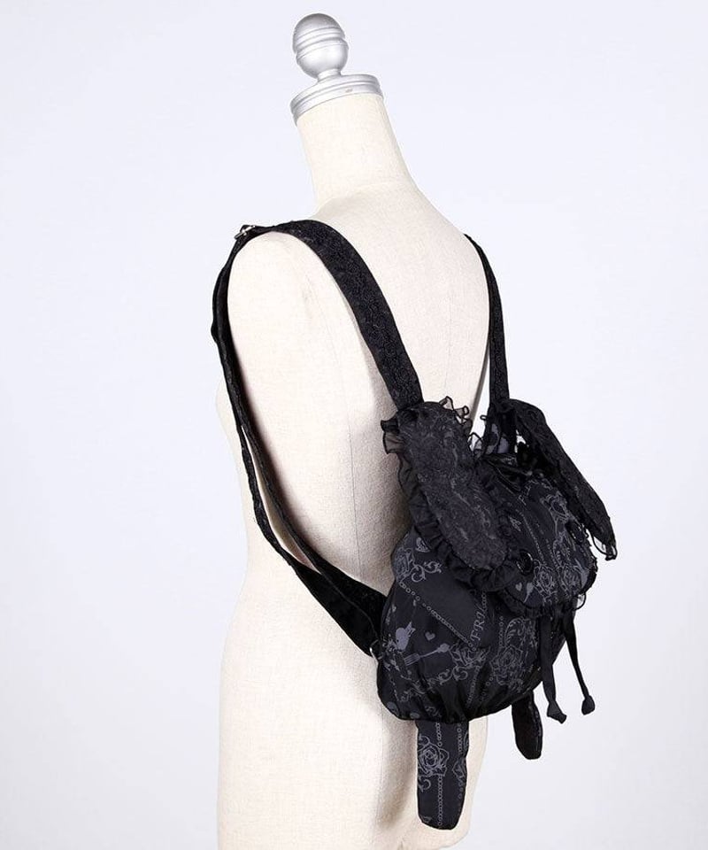 h.NAOTO/エイチ・ナオト Lovely Bunny Frill Backpack / B