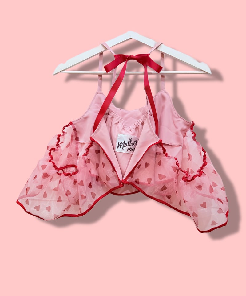 mother's made/マザーズメイド 508311 ピンク薔薇刺繍レース