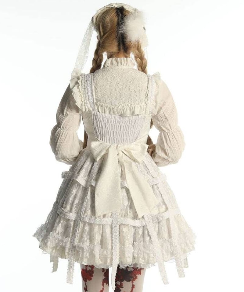 h.NAOTO/エイチ・ナオト White Rose Bird Cage Dress | Ar h.NAOTO/エイチ・ナオト White Rose Bird Cage Dress | Ar