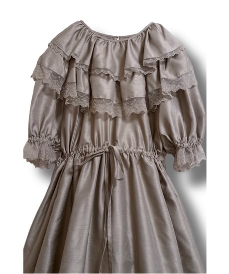 Perla nell' ostrica　125046-2　Thaleia one-piece dress（ShantungVer. Gold）