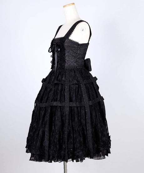 h.NAOTO/エイチ・ナオト　Medium long Rose Bird Cage Dress