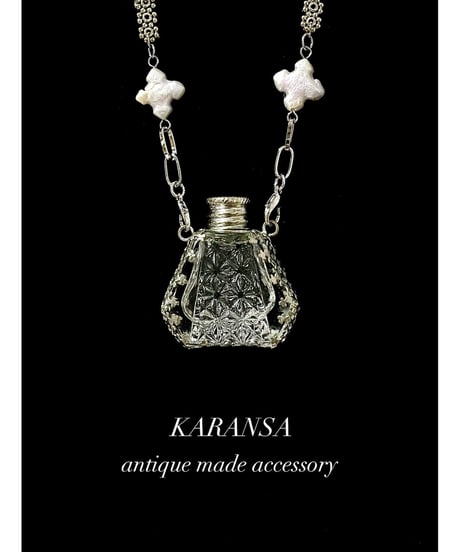 KARANSA/カランサ　KN-560 《パルファン・淡水パール＆水晶》 天然石ネックレス3way