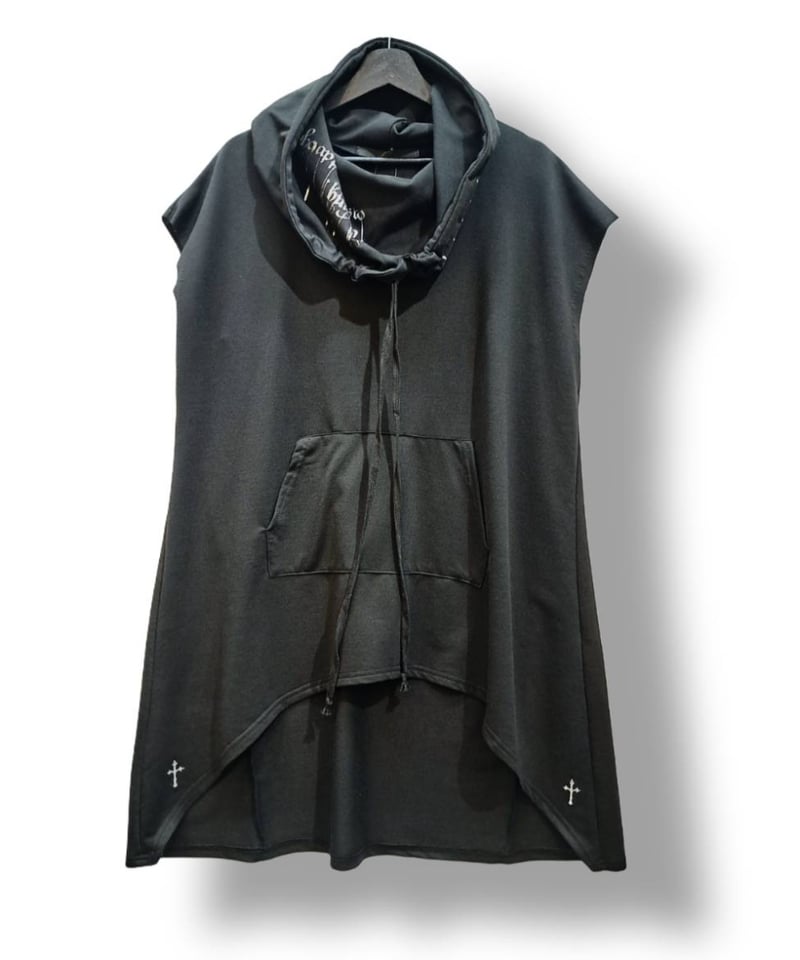 h.NAOTO/エイチ・ナオト High-Neck Sleeveless Long Pullo