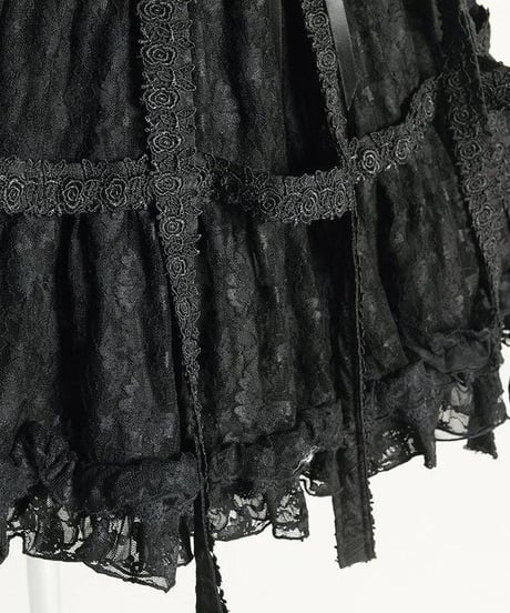 h.NAOTO/エイチ・ナオト　Rose Bird Cage Dress (Black)【M/Lサイズ】