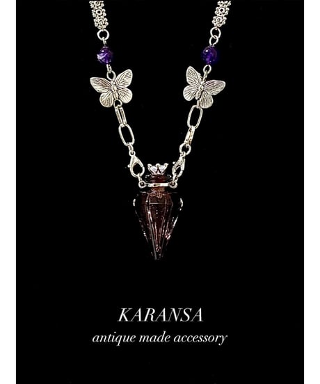 KARANSA/カランサ　KN-558 《パルファン・アメジスト＆淡水パール》天然石ネックレス3way