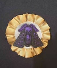 kaus/カウス　skull mothバレッタ（PL*GD）