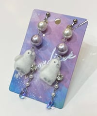 mignardises/ミニャルディーズ　皇帝ペンギンの赤ちゃんイヤリング(ｍ176-2)
