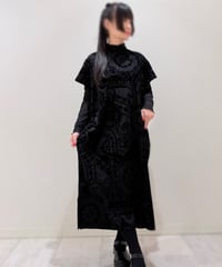 4298 SHIZUKA KOMURO モザンビークフロッキー バックオープンワンピース [561-510042]