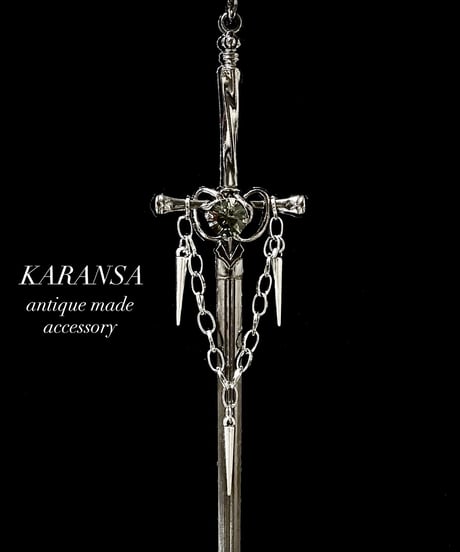KARANSA/カランサ　KN-569 《ジハードの剣・水晶》 天然石ネックレス3way