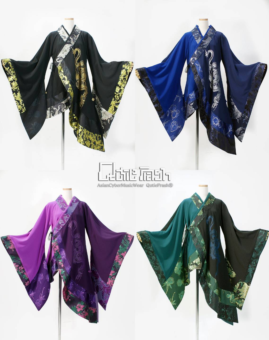 Qutie Frash /キューティーフラッシュ/アシメ着物カーデ　パープル QutieFrash/キューティーフラッシュ 9912-CD アシメ着物カーデ | Arcob