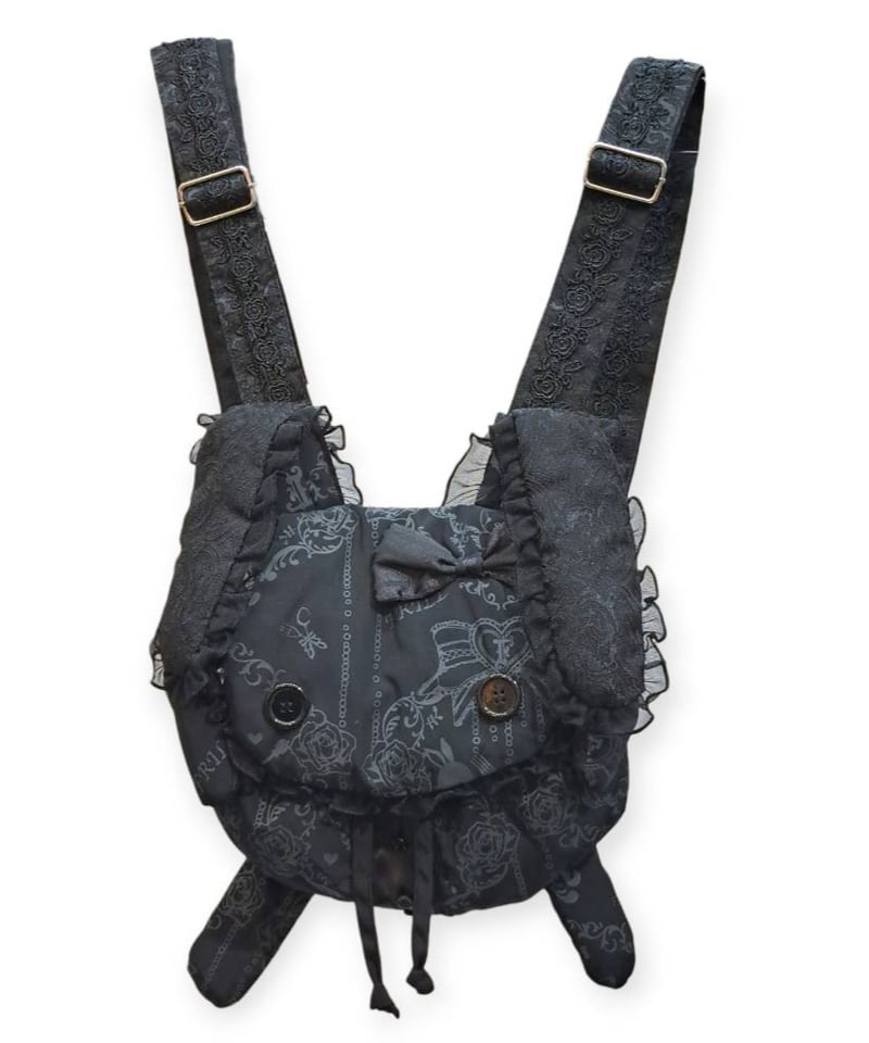 h.NAOTO/エイチ・ナオト Lovely Bunny Frill Backpack / B