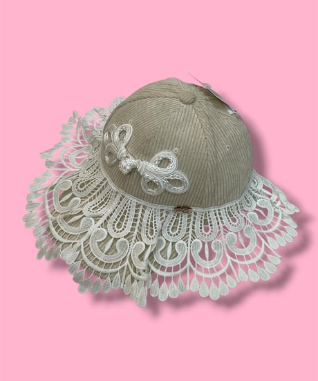 mother's made/マザーズメイド　602802 レースキャップ(アイボリー×白)