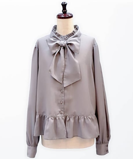 Perla nell' ostrica　【Lsize】Thetis Blouse（Gray）
