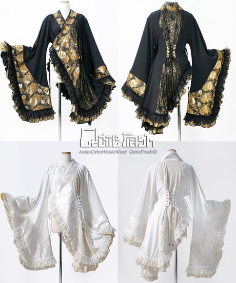 〖最終値下げ〗キューティーフラッシュ 後ろ編み上げロング着物ワンピース 最終値下げ〗キューティーフラッシュ 後ろ編み上げロング着物