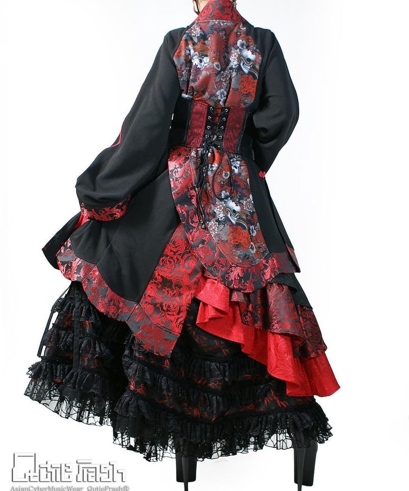 Qutie Frash / キューティーフラッシュ/着物カーデ レッド QutieFrash/キューティーフラッシュ 9937-CD 着物カーデ | Arcobal