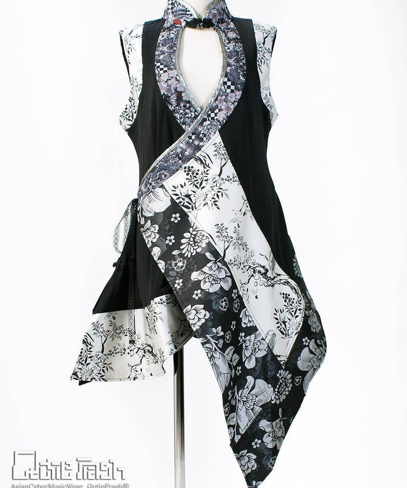 QutieFrash/キューティーフラッシュ 9891-OP 胸開きチャイナチュニック