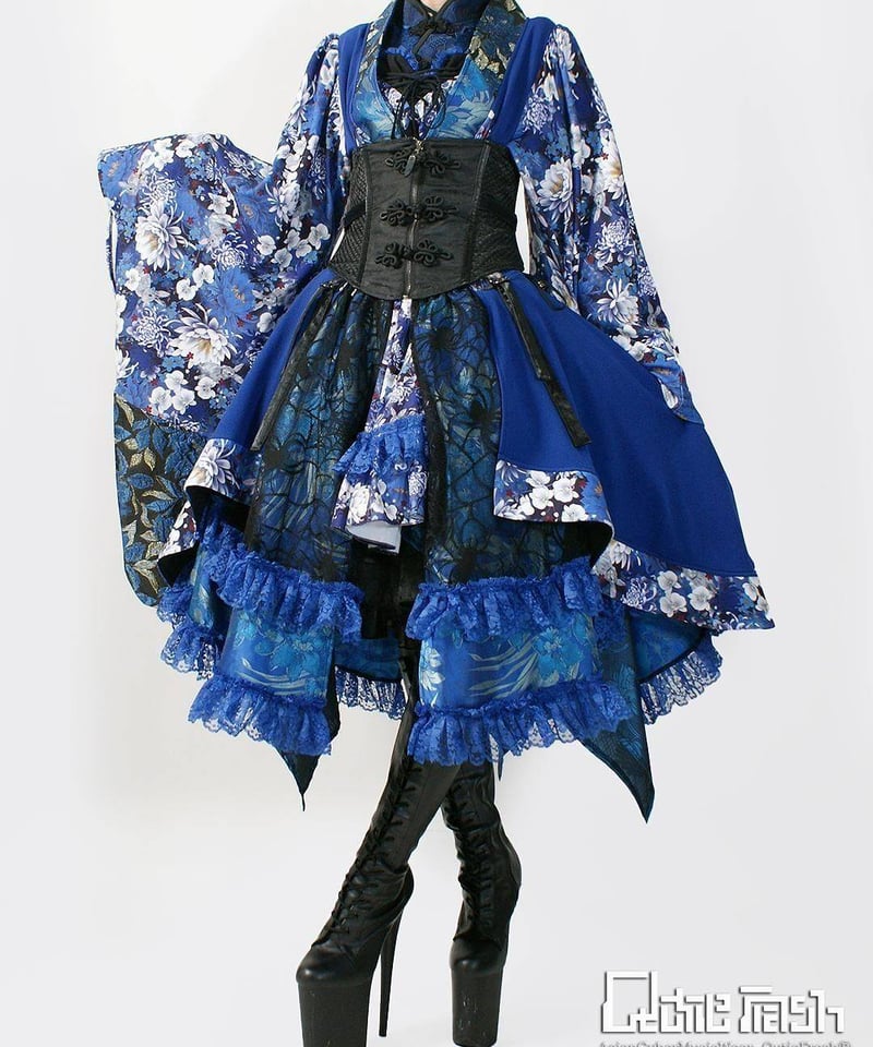 QutieFrash/キューティーフラッシュ 9911-CD サイドロング着物カーデ