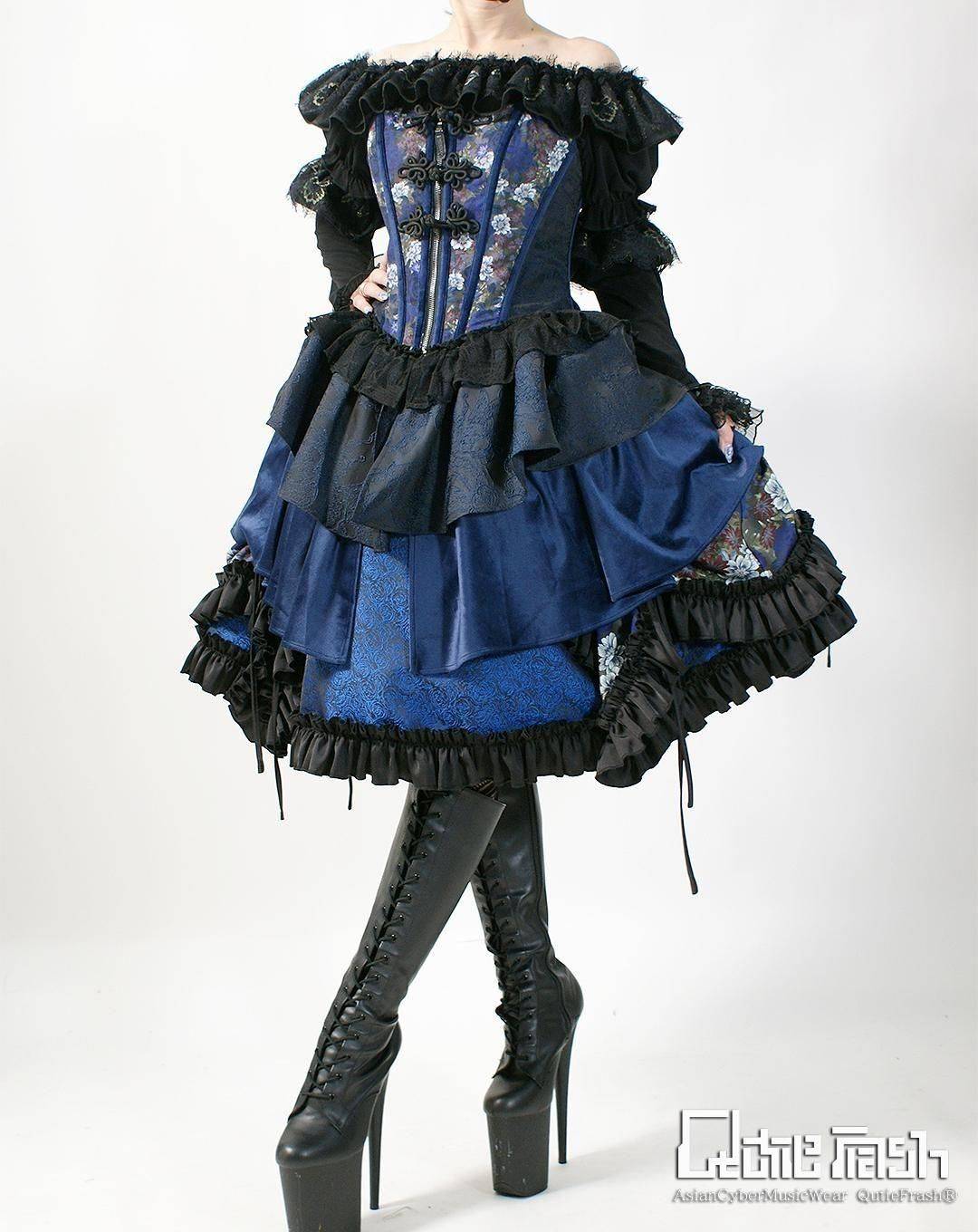 QutieFrash/キューティーフラッシュ 9932-SK 和柄パニエスカート | Arco