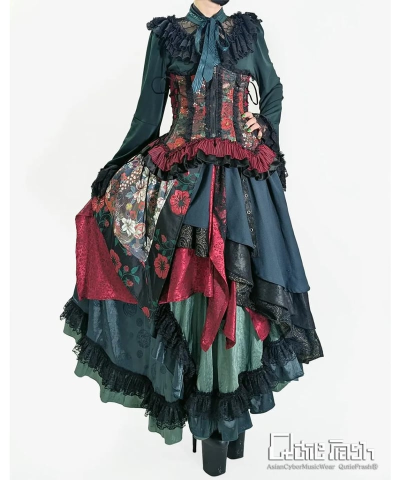 QutieFrash/キューティーフラッシュ 2004-SK 和柄アシメスカート | Arco