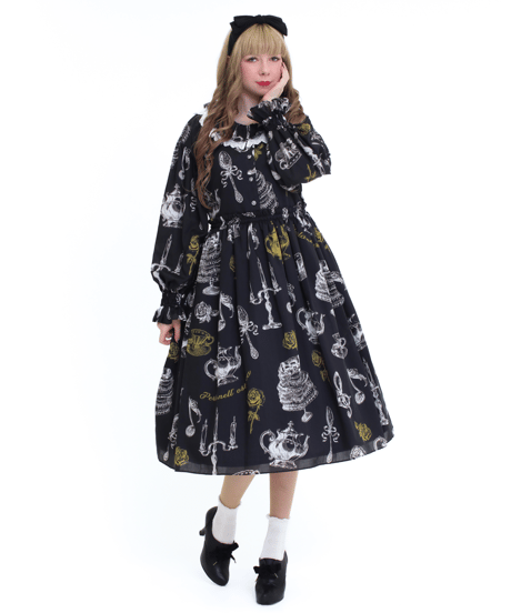 ペルラネルオストリカ ワンピース ピンク 猫 ねこ cat ペルラ