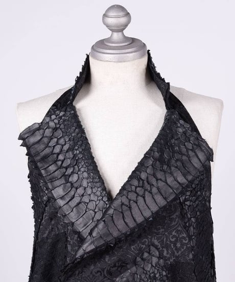 h.NAOTO/エイチ・ナオト　Dragon Leather Vest / L