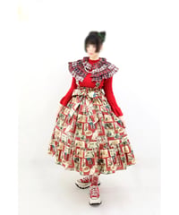 Perla nell' ostrica　125045-2  Vintage Cat Skirt（Red）