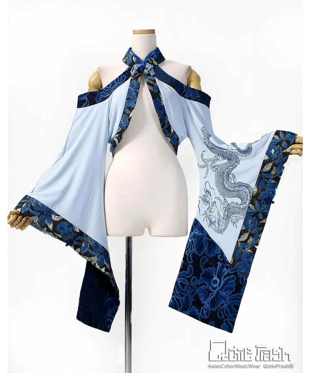 QutieFrash/キューティーフラッシュ 9896-CD チャイナオフショル着物