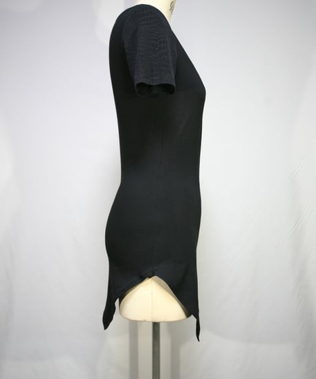 PRESENCE！/プレゼンス　261A134C　アシメトリー半袖Tシャツ