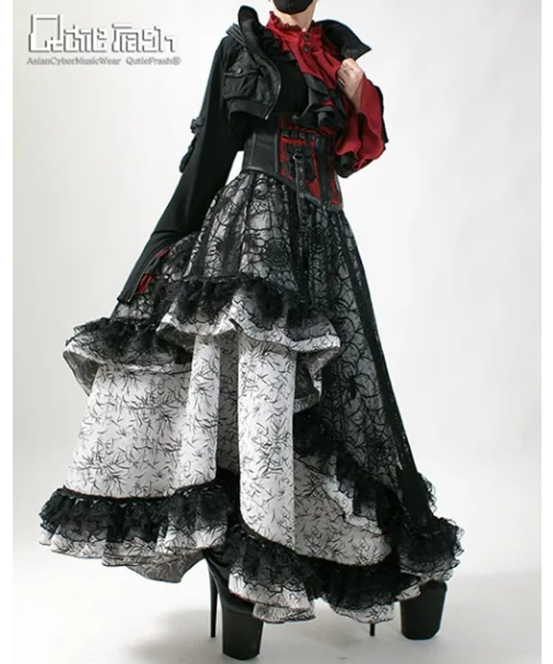 QutieFrash/キューティーフラッシュ 9740-SK 蜘蛛メッシュロング  