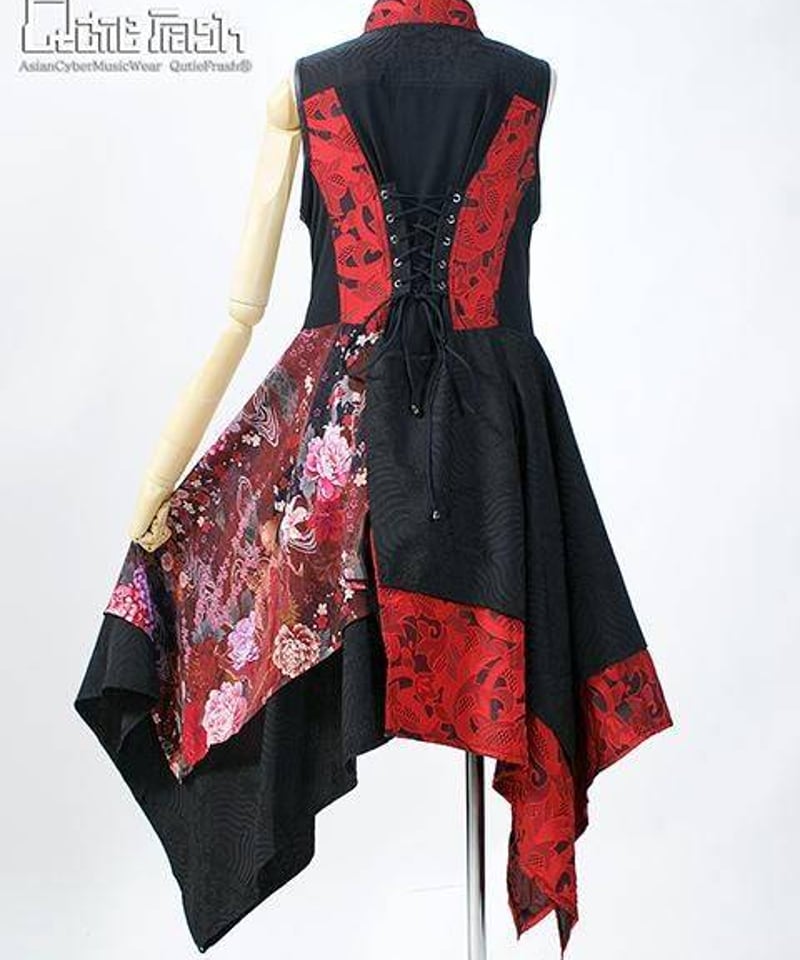 3/18まで限定値下げ！キューティーフラッシュ チャイナチュニック Qutie Frash】 和柄チャイナチュニック -TyCHE iero(旧KERA SHOP金沢店）