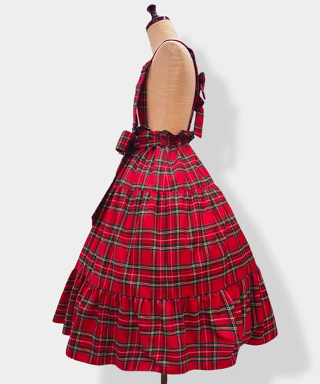 Perla nell' ostrica　125045-4   Clio Skirt 　 ーChecked Ver.ー   （Red）