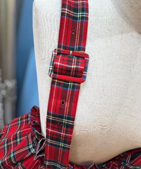 Perla nell' ostrica　125045-4   Clio Skirt 　 ーChecked Ver.ー   （Red）