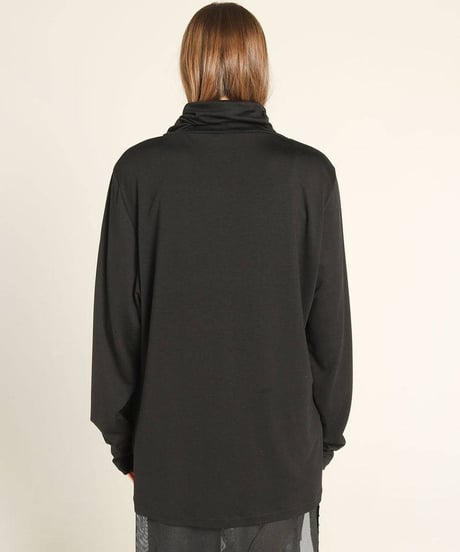 h.NAOTO/エイチ・ナオト　High Neck Cross TOPS