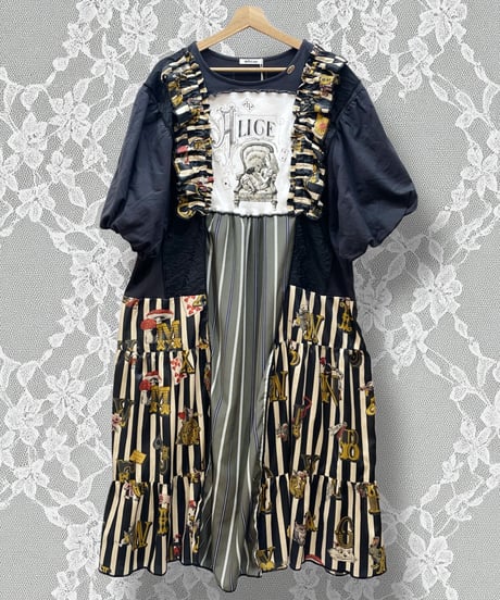 Mother's made/マザーズメイド　Perla nell'ostricaコラボワンピース(Black)