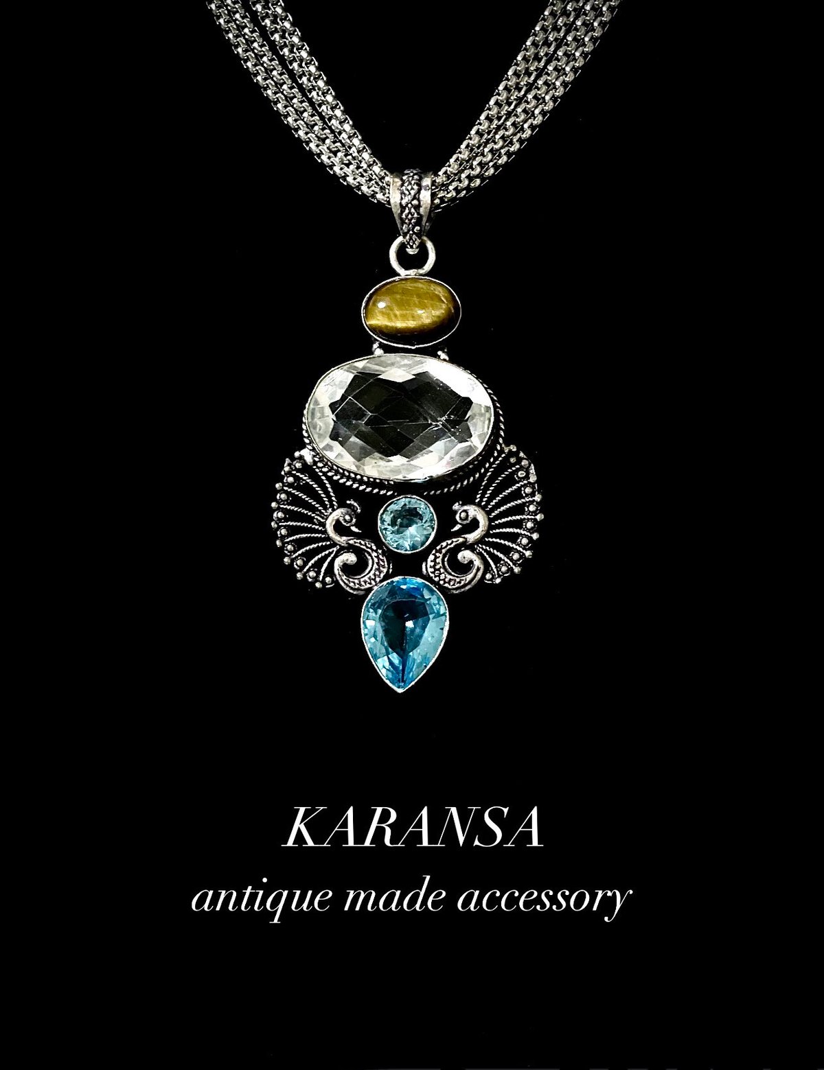 KARANSA/カランサ KN-546《ホーリーマプチャ・水晶＆ ブルートパーズ