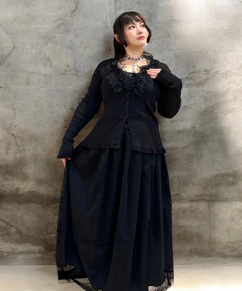 4298 SHIZUKA KOMURO ペールリブニットカーディガン[551-980092]* 