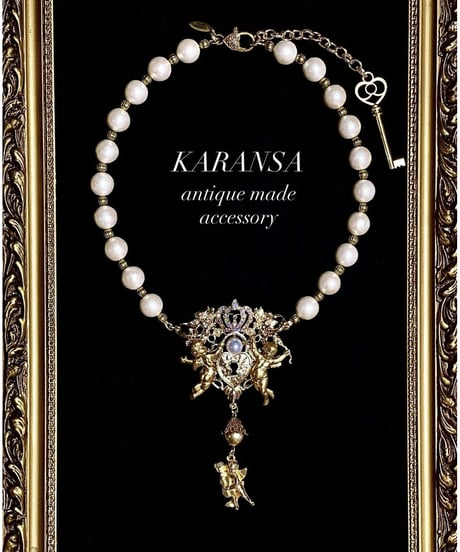 KARANSA/カランサ　KN-542 《エデンの宮殿・パール》 ネックレス＆ブローチ2way