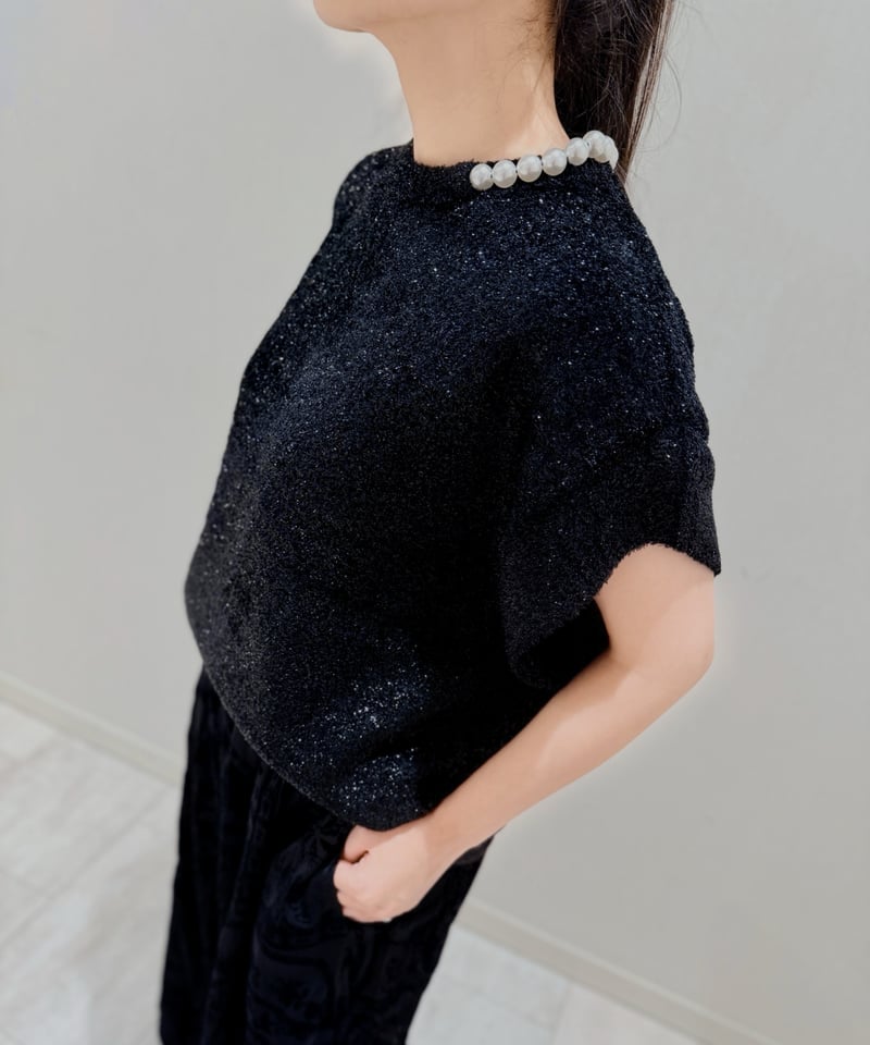 4298 SHIZUKA KOMURO きらきらパールニット [561-980012] | A