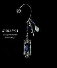 KARANSA/カランサ　KF-89 《シャトーキャンドルf・ 蛍石＆水晶＆アメジスト》天然石イヤーフック