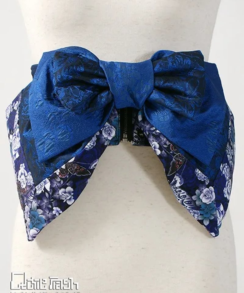 QutieFrash リボン帯コルセットブルー