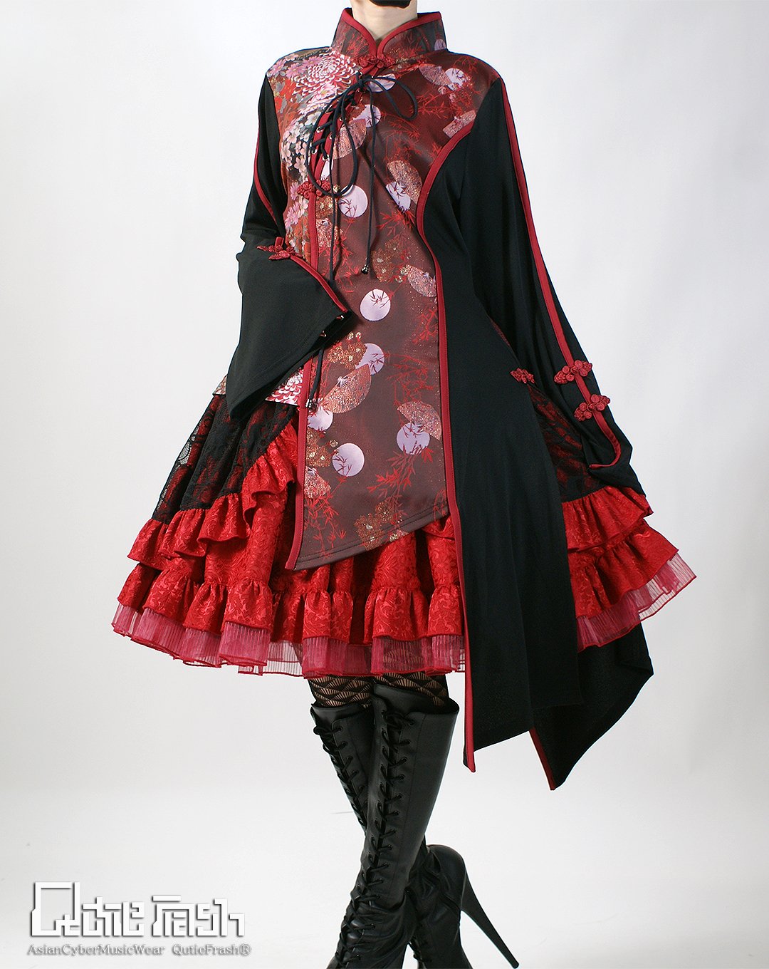 QutieFrash/キューティーフラッシュ 9855-CT チャイナチュニック QutieFrash/キューティーフラッシュ 9855-CT チャイナチュニック