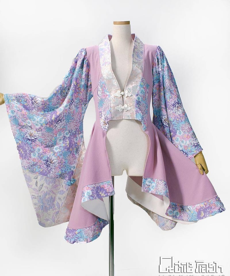 QutieFrash/キューティーフラッシュ 9911-CD サイドロング着物カーデ