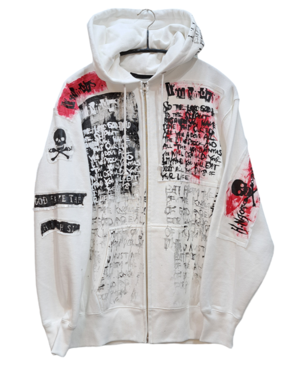 h.NAOTO/エイチ・ナオト Anarchy Destroy Hoodie（WH/L） ...